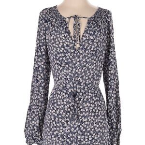 Ralph Lauren Navy and White Floral Jumpsuit